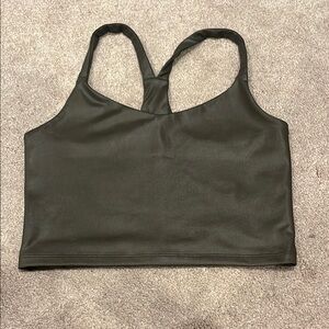 Abercrombie Dark Gray/Silver Crop Top